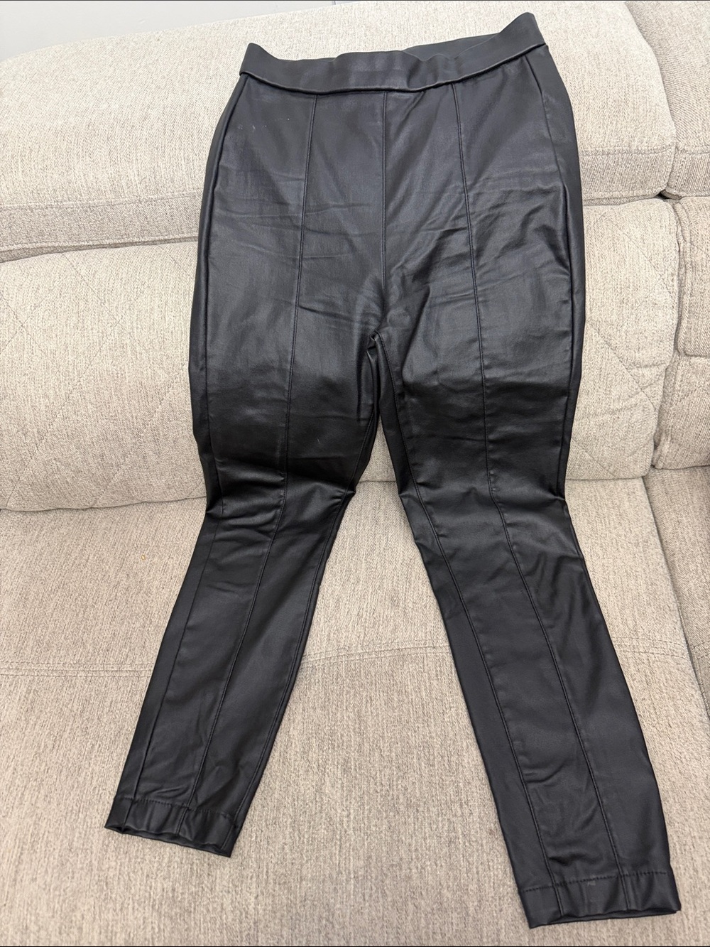 Women’s Black Faux Leather Pants